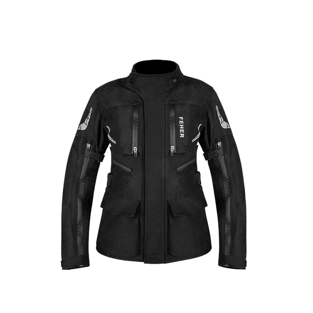 Motorcycle Jacket Women's Three-layer Detachable Motorcycle Wear-resistant Tensile Suit Breathable Waterproof Armor Jacket