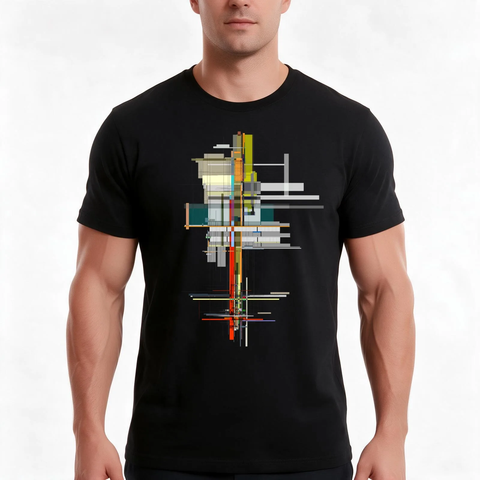Antenna Structure T-Shirt Summer Casual Cotton Tee Oversized Streetwear Tops Vintage Graphic Print Loose Fit Short Sleeve