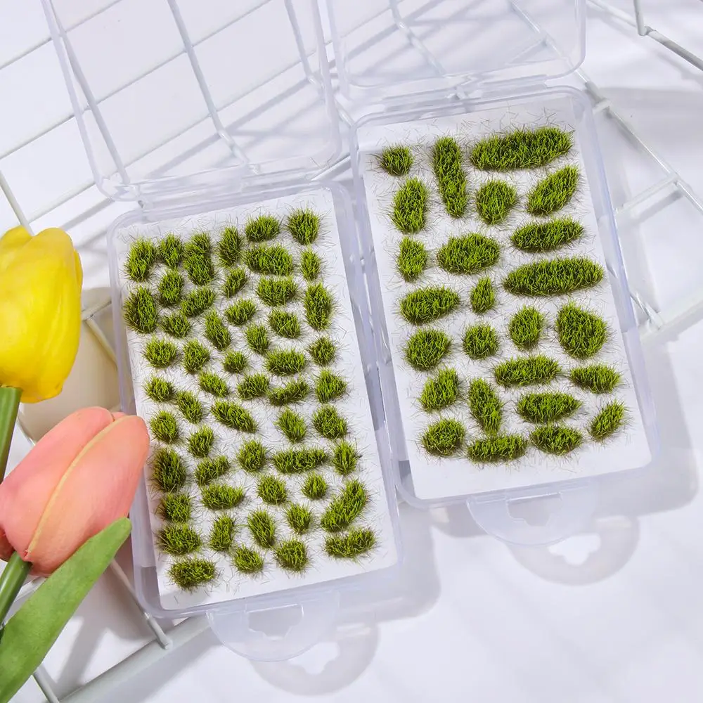 Scenery Model DIY Accessories Artificial Flower Cluster Sand Table Layout Simulation Wargame Scenery Irregular Grass Tufts