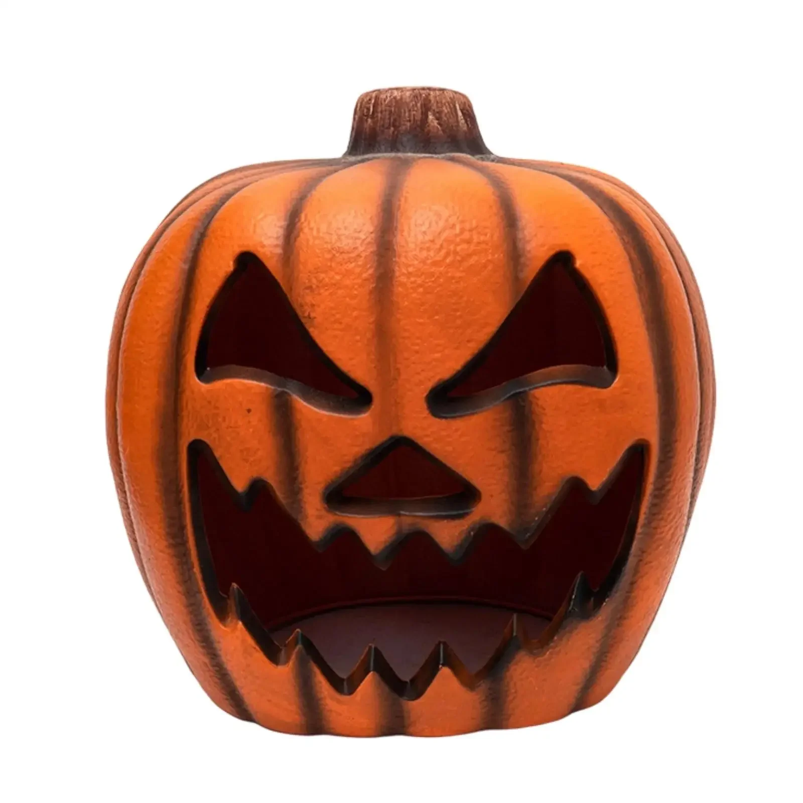 Halloween Pumpkin Lantern Illuminated Pumpkin Light with Cutout Orange for Porch