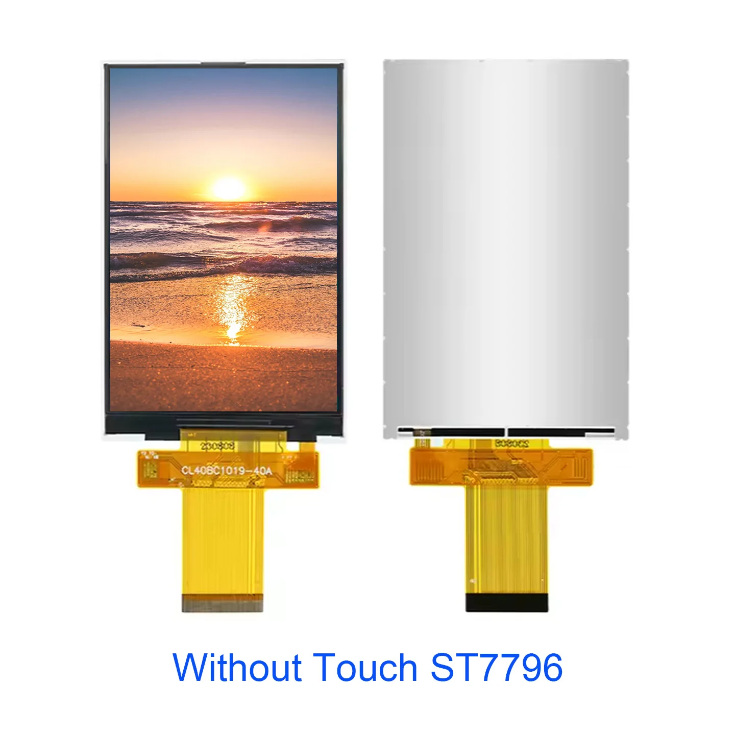 4인치 TFT IPS LCD 디스플레이 모듈 320x480 40핀 ST7796 또는 ILI9488 제어 SPI 8080 MCU 인터페이스
