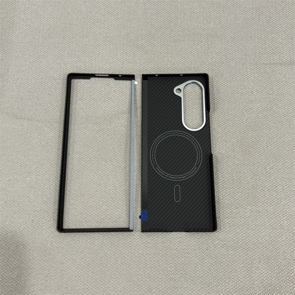 

Для z fold 6, чехол из арамидного углеродного волокна для Samsung Galaxy z fold 6, чехлы 600D magsafe из углеродного волокна, тонкий чехол для телефона