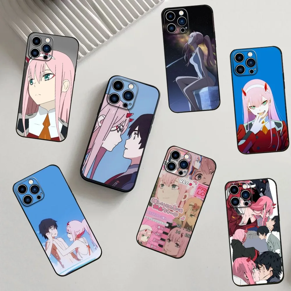 DARLING in the F-FRANXX  Phone Case For iPhone 16,15,14,13,12,11,Pro,X,XS,Max,XR,Plus,Mini Soft Silicone Black Shockproof TPU