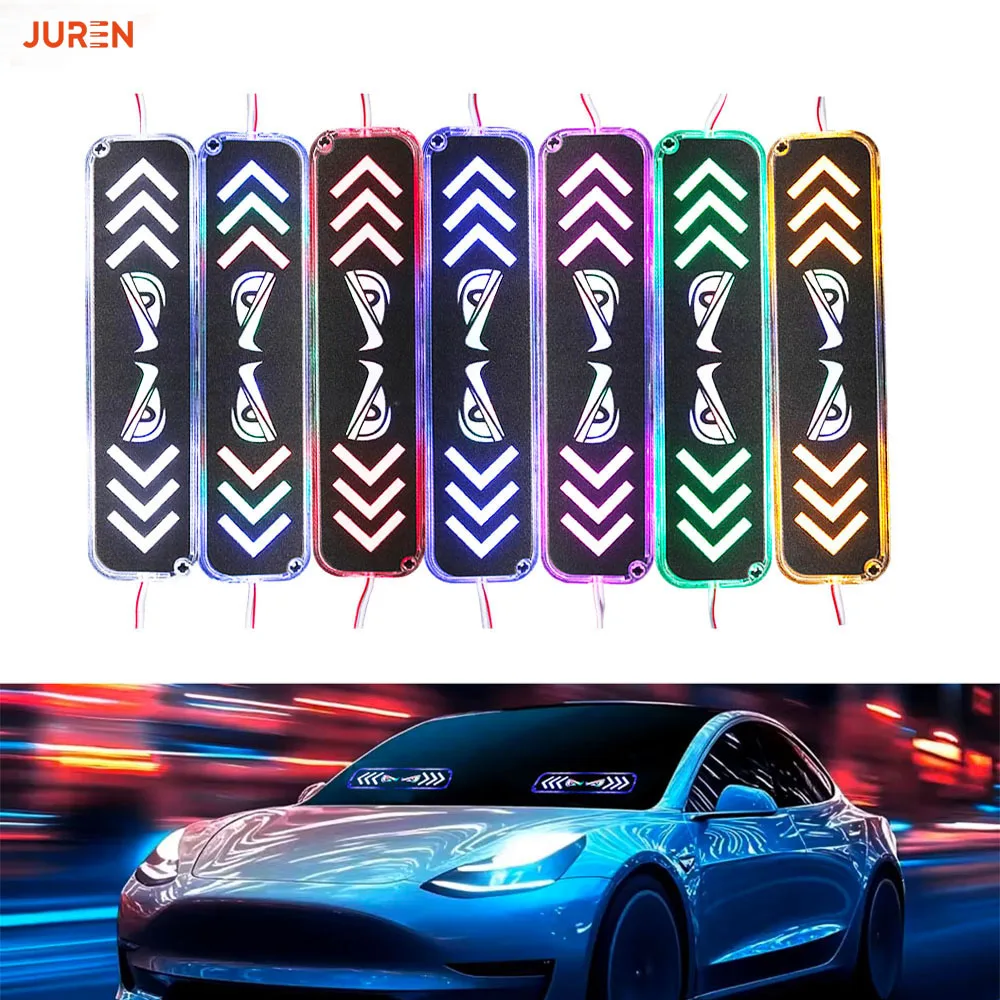 

1 шт. светодиодный модуль от сглаза Demon Eye стробоскоп сигнальная лампа автомобильный мигающий RGB белый синий со световым индикатором