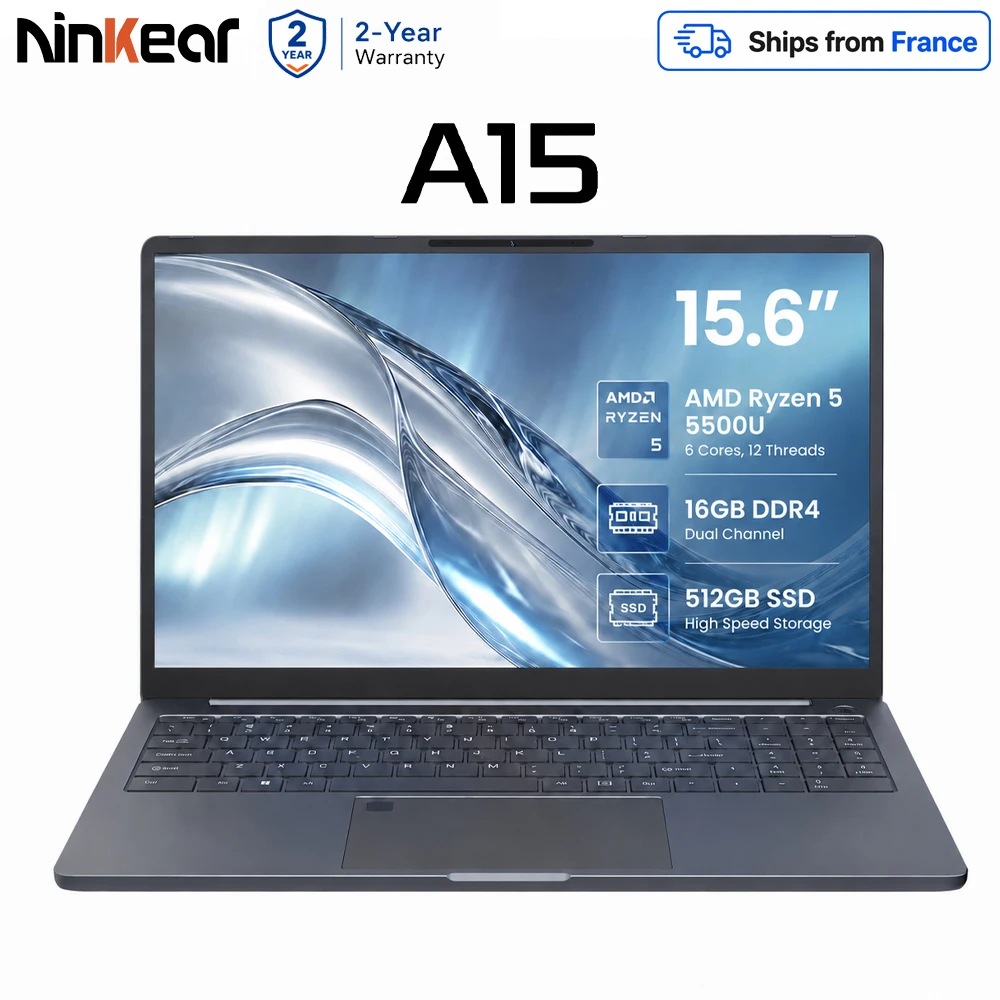 Ninkear A15 Pro 15,6″ Ryzen 5 16GB 512GB