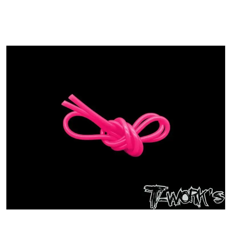 Original T works TG-075 Primary / Fluorescent pink/Green/Yellow Color Silicone Tube ( 1m )φ 5.2x2.3mm Rc Engine Accessories