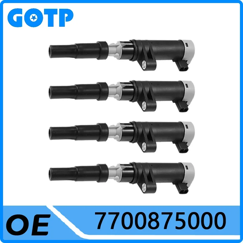 

4pcs GOTP Ignition Coil #7700875000 For Renault Dacia CLIO KANGOO LAGUNA MEGANE MODUS THALIA TWINGO DUSTER LOGAN OPEL VIVARO