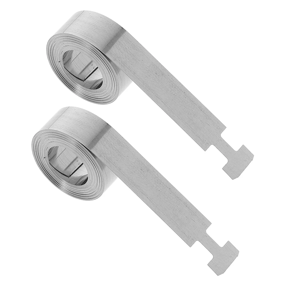 2Pcs Clockwork Spring for Lamp Accessories Repair DIY Winding Mechanism Components Smooth Operation Long-Lasting Ribbon Spring
