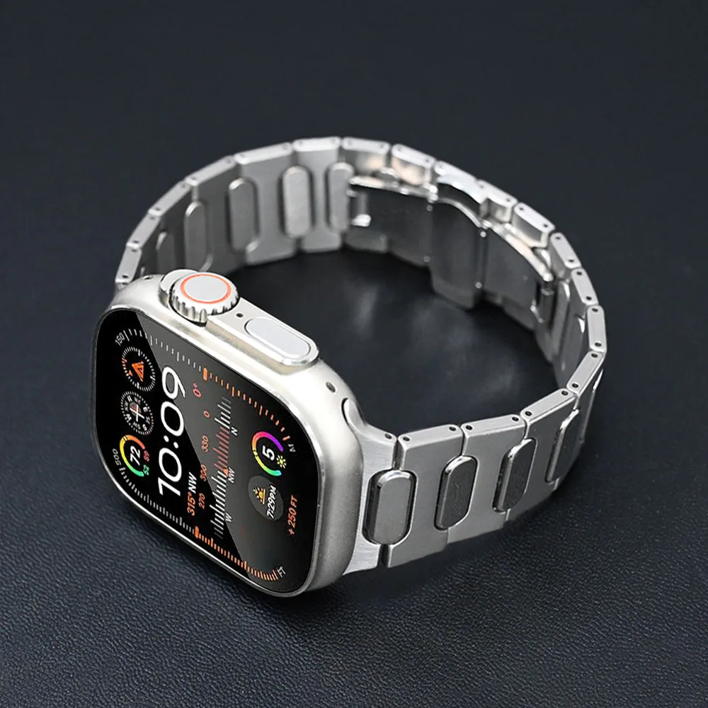 Titanium strap for Apple Watch Ultra 49mm 42 44mm 45mm ultra 2 band business bracelet for iWatch Series 9 8 7 se 6 5 4 3 correa