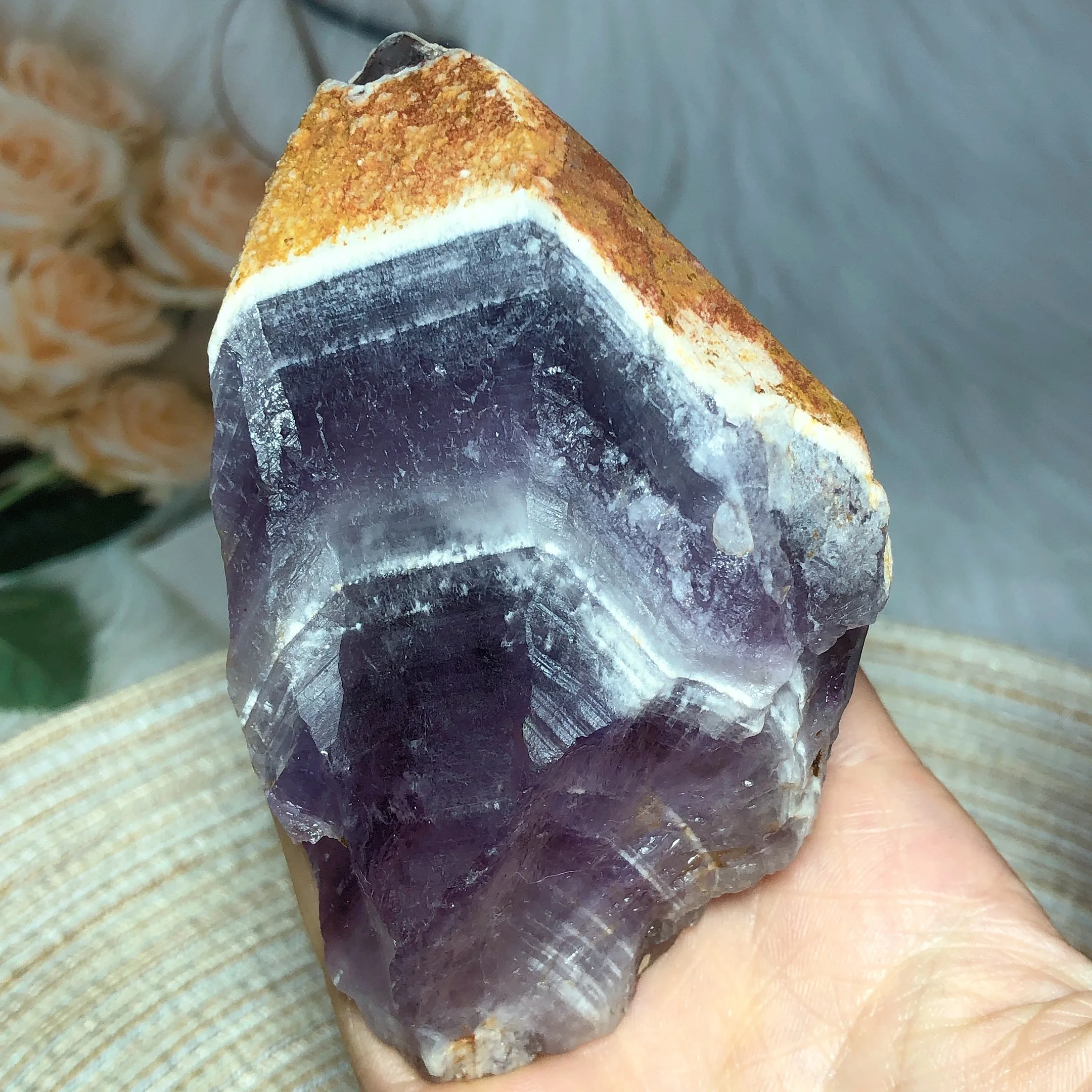 Natural Crystals Amethyst Sliver Raw Stone High Quality Wholesale Specimen Gemstones Mineral Home Decoration