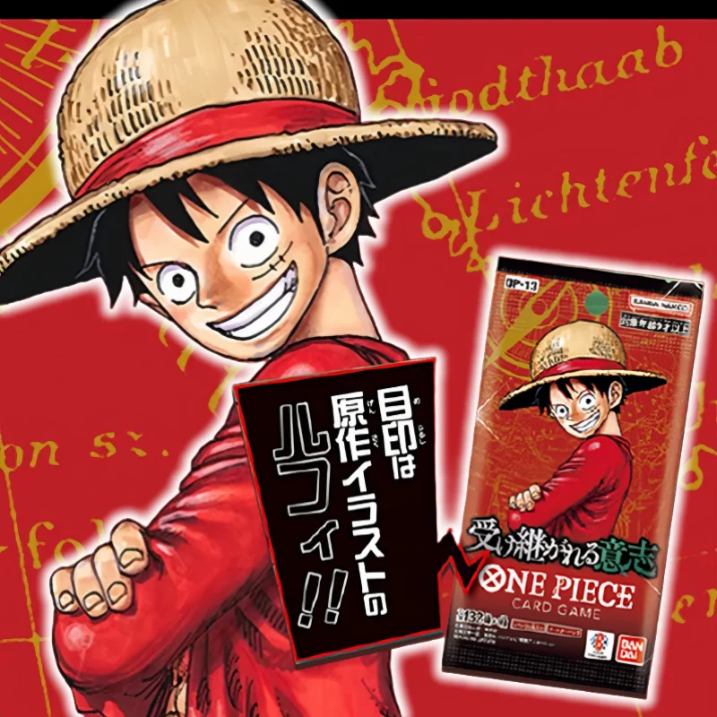 

New Genuine BANDAI One Piece Anime OP13 Japanese Version Booster Box Tcg PRB02 The Will To Inherit Trading Card Collection Card
