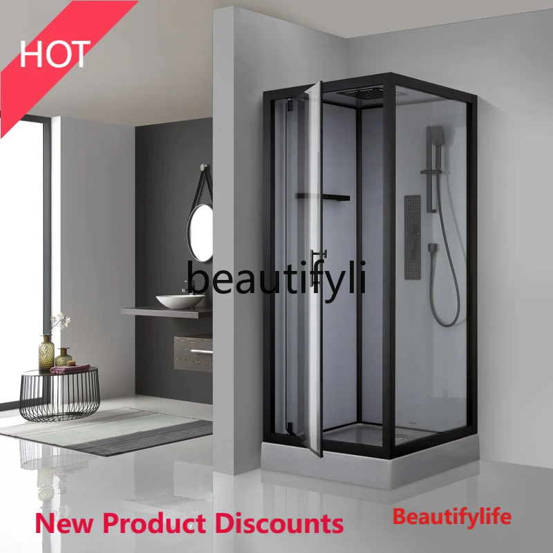 smt45 Shower room with Bluetooth quick-fit, punch-free integrated household rectangular bathing room