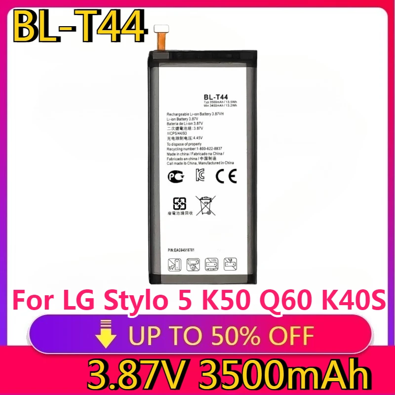 

New High Quality BL-T44 BL T44 Battery FOR LG Stylo 5 K50 Q60 K40S K51 X6-2019 X6 2019 Mobile Phone Replacement Batteries