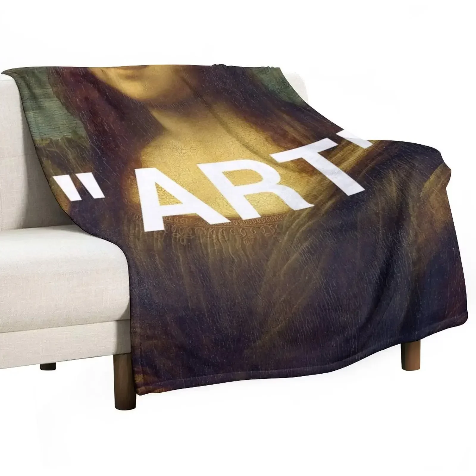 MONA LISA ART Throw Blanket Heavy Furry Blankets