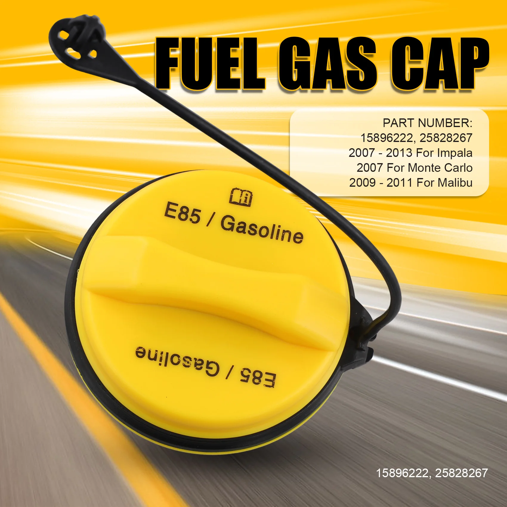 ABIF-غطاء غاز خزان الوقود 25828267 15896222 لإمبالا مونتي كارلو ماليبو HHR بونتياك G6 #2