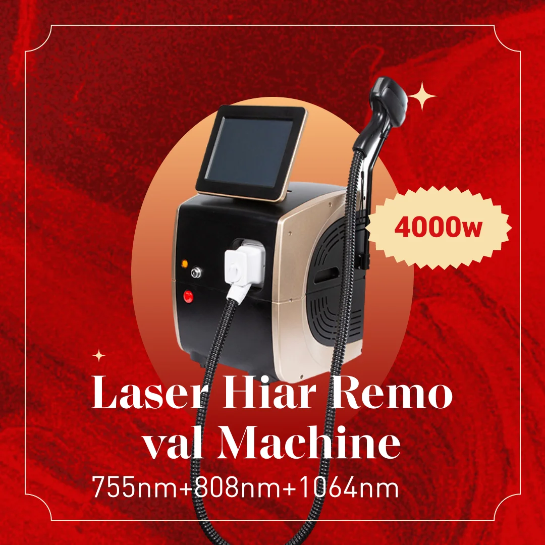 Professional Soprano Diode Laser Hair Removal Machine 808nm Alexandrite Ice Titanium 3Waves Permanent Solution for Women Body