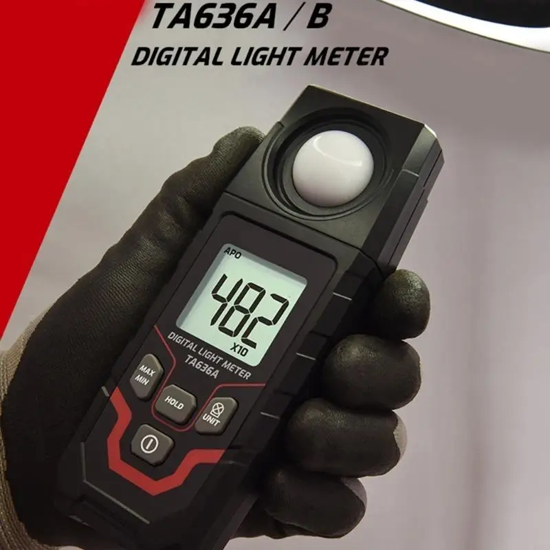 digitale leggero per registrazione dei dati misurazione della luce accurata con display LCD e selezione unità A0KF