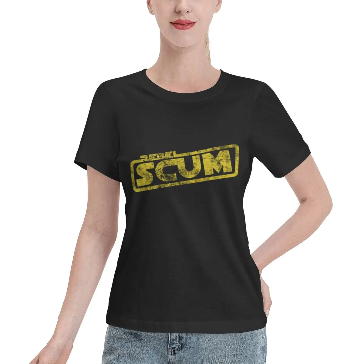 Affordable Rebel Scum - Movie Quote Reference Women's T-shirt Everyday Affordable Ladies Tshirt