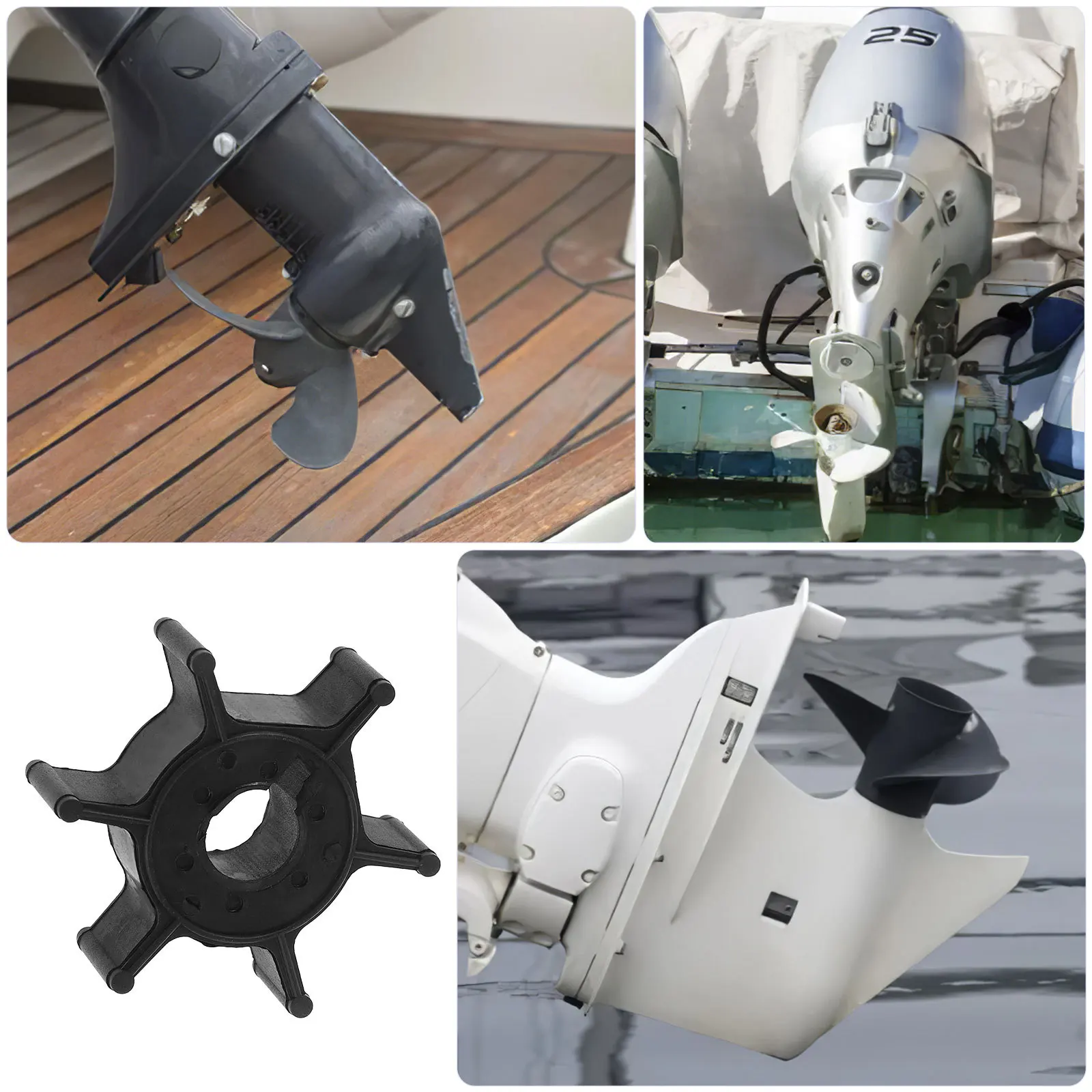 

Replacement Boat Water Pump Impeller ABS Material Precision Design for Marine Engine Cooling Efficient Transfer Pump Impeller
