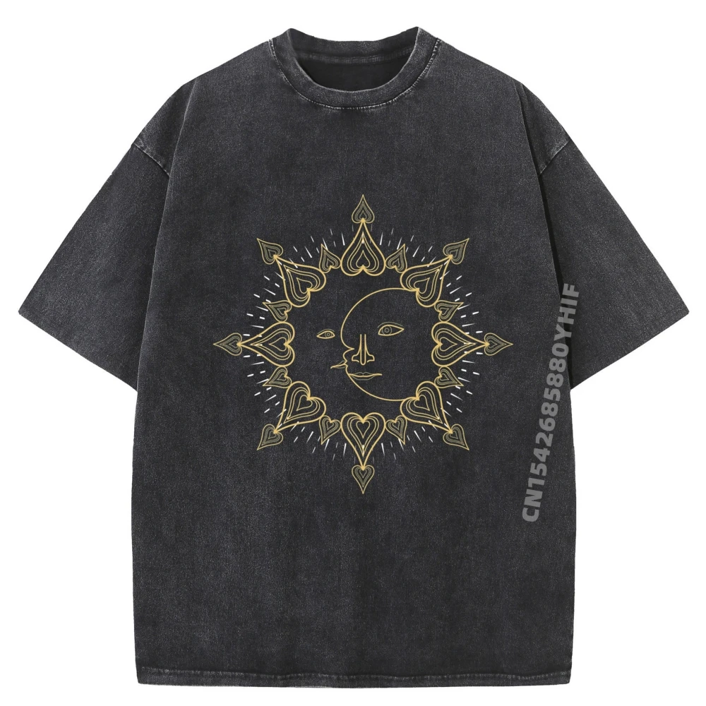 

Футболки с рисунком Luna Sun Astrology Celestial Body Stargazer Crescent Moon премиум-класса, новые рубашки и футболки из 100% хлопка