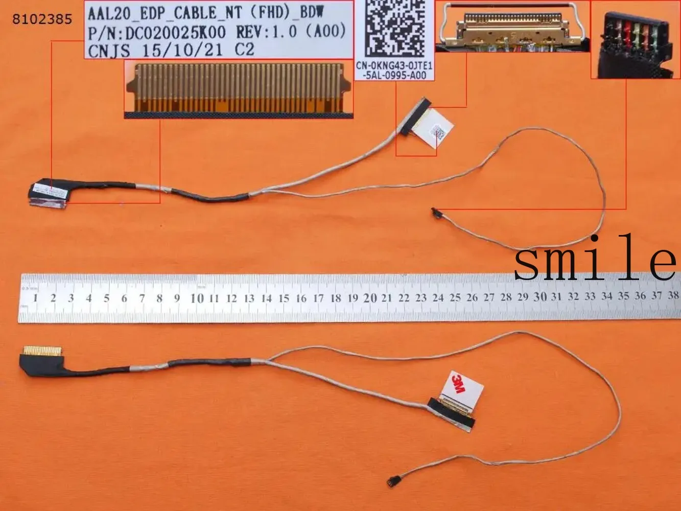 

Кабель для ЖК/LED-экрана ноутбука Dell 5558 3558 5555 5551 5559 15-5000 FHD 30Pin