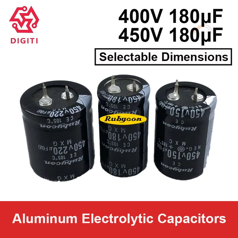 RUBYCON Aluminum Electrolytic Capacitors Radial Snap-In 400V 180UF 450V 180UF 150µF 180µF 220µF 150UF 220UF  super capacitors