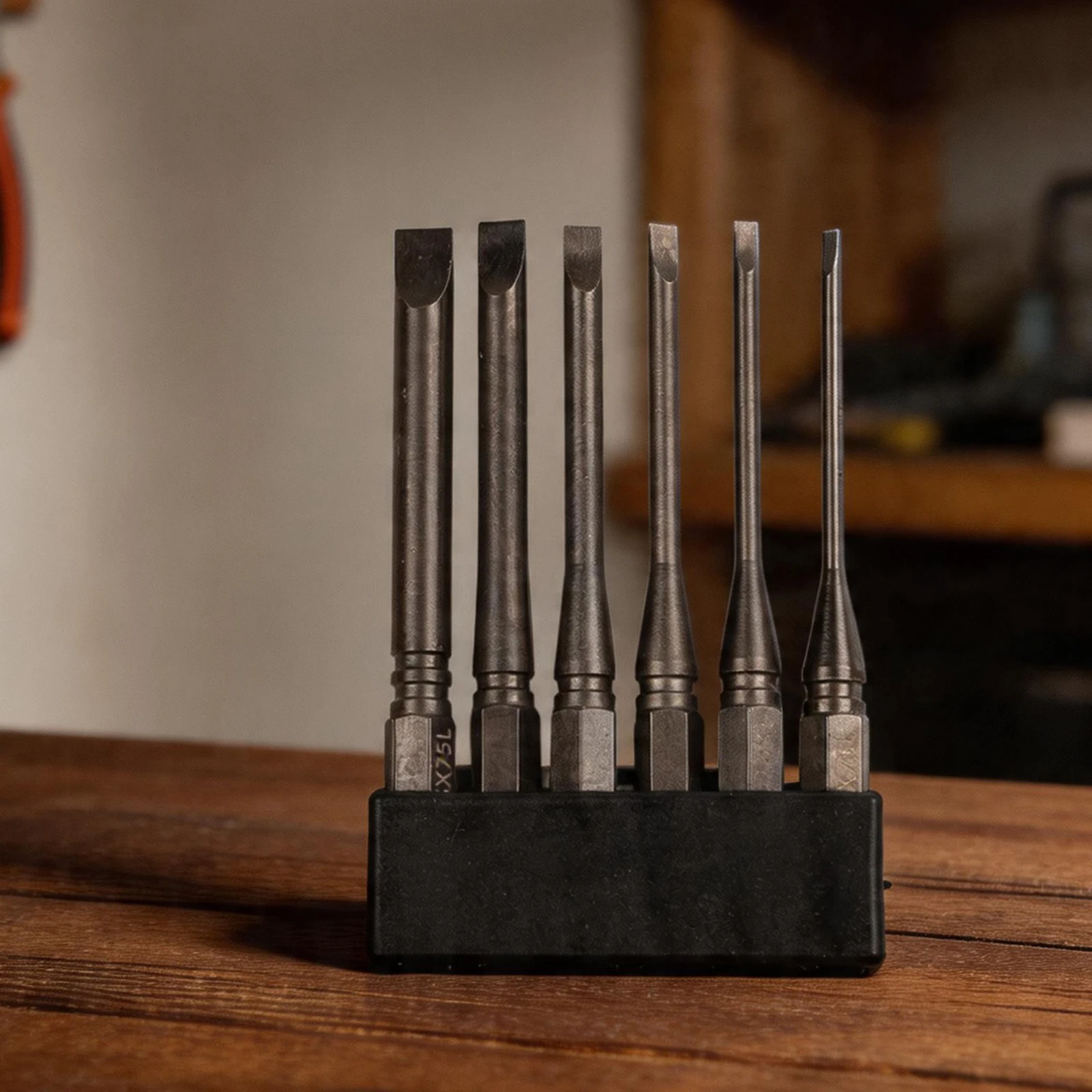 6pcs Flathead Screwdriver Bits Set For Impact Drivers SL2 SL2.5 SL3 SL4  SL6 Metal Bits Engineered For Strength And Accuracy