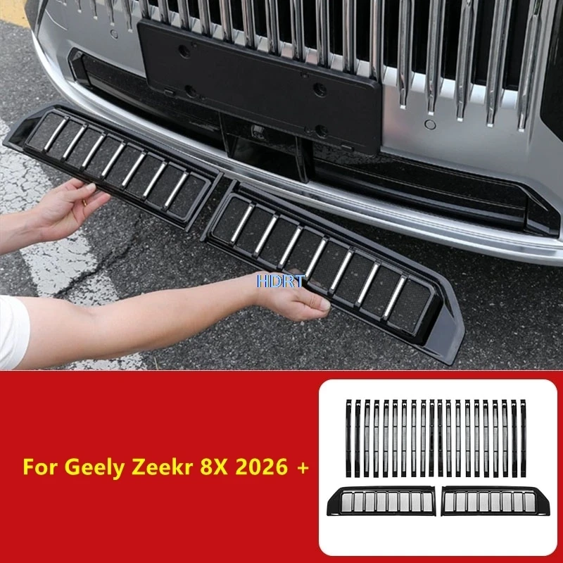 Car Styling Accessories Front Bumper Insect Screen Net Radiator Dust Proof Cover Racing Grills Trim For Geely Zeekr 8X 2026 +