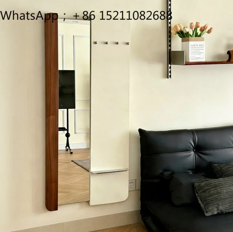 SCY foyer wall-mounted push-pull full-body mirror integrated household hidden porch decorative mirror bedroom fitting mirror