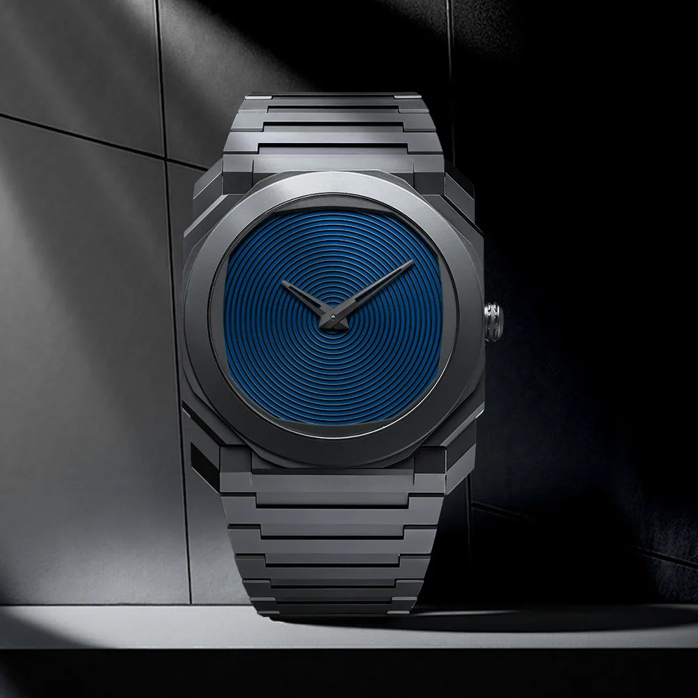 Fashion Watch Simple Square Quartz Watch for Men's Fashion Lightweight Polycarbonate Waterproof Watch Customizable Brand