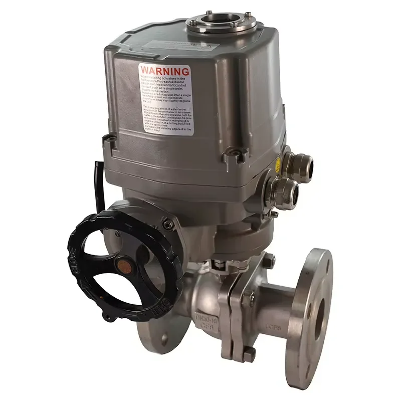 Custom OEM Stainless Steel Electric Ball Valve Explosion Proof Adjustable With Bracket Industrial Control System Explosion