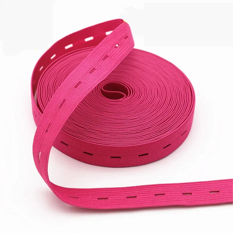 Elastische Bands 20mm Verstelbare Snoep Kleur Knoopsgat Elastische Band voor DIY Naaien Zwangere Vrouwen Kinderen Kleding Accessoire 30 m