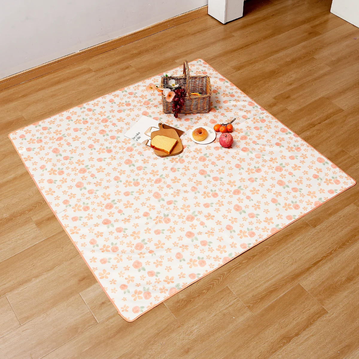 

Коврик для стульчика Happyflute, 1 шт., нескользящий, складной, из полиэстера, для защиты пола при кормлении ребенка, моющийся, многоразовый, портативный, для пикника