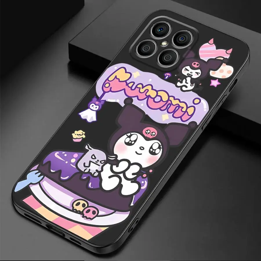 Sanrio Cute Kuromi Phone Case for Honor X6 X8 8X Magic5 Lite X6a X8a X9a X7 70 90 Pro Magic5 Silicone Capa