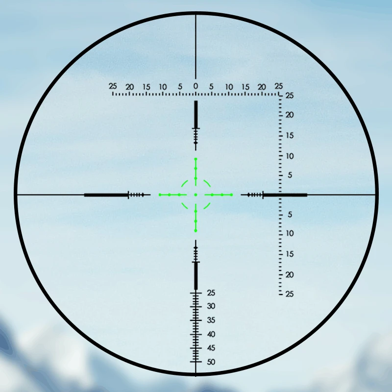 Mira telescópica Fire Wolf 10-40x56 AOE – Visor de caza con punto rojo y verde - imagen 5