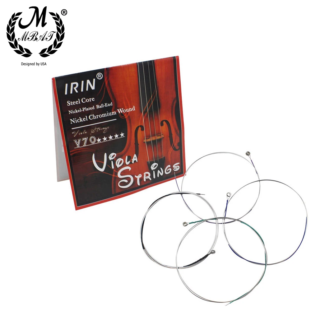 

M MBAT Viola Strings Steel Core Wrap Nickel Silver Repair And Maintenance kit Strings Musical Instrument Parts Accessories V70