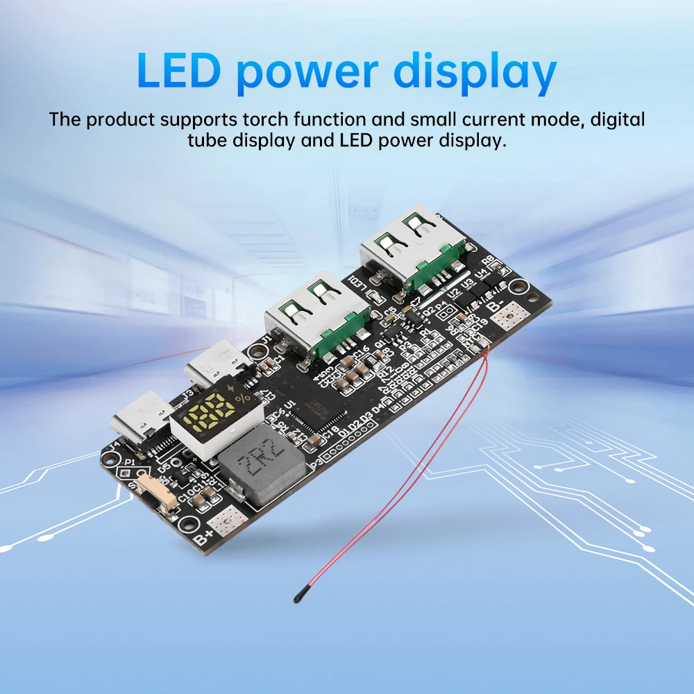 LiFePO4 /Trilithium All-Protocol 22.5W Charging Motherboard PD Fast Charging Module for Lithium Iron Phosphate Battery