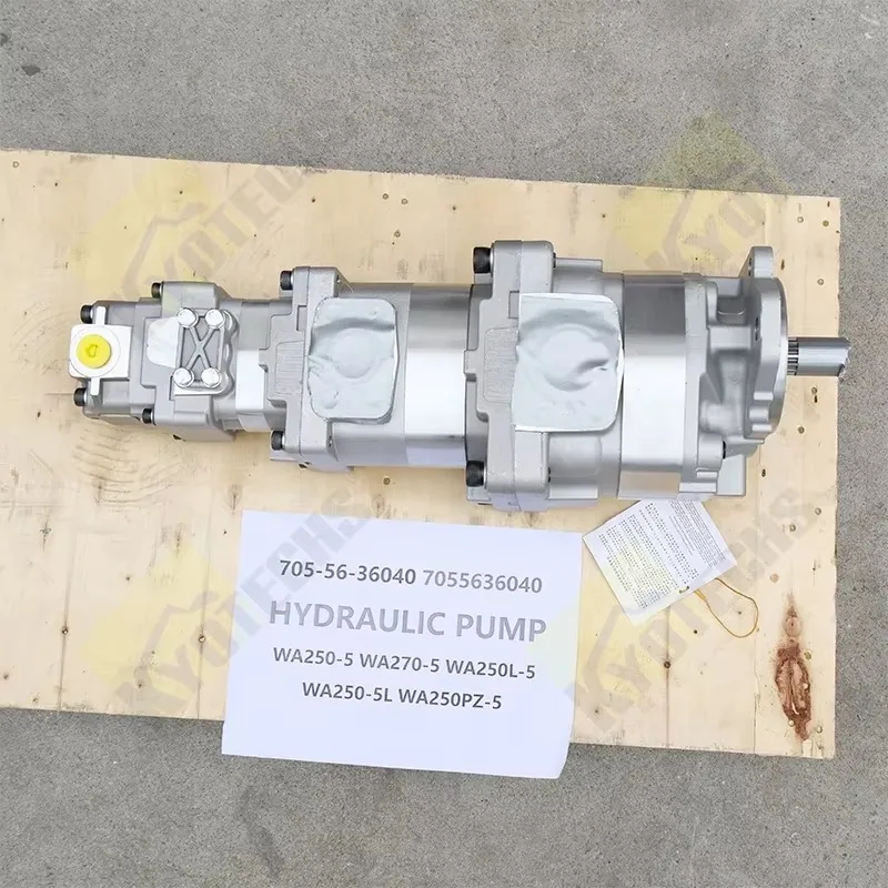 

WA250-5 Hydraulic Pump Assembly 705-56-36040 Gear Pump 7055636040 for Loader Parts