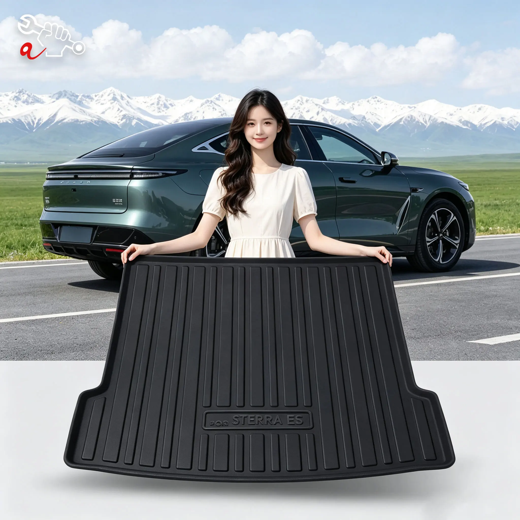Custom Fit TPE Trunk Mat For EXEED Star Era ES Exlantix ES EV 2024-2026 Rear Cargo Liner Durable Anti-Dirty Cargo Boot Liner