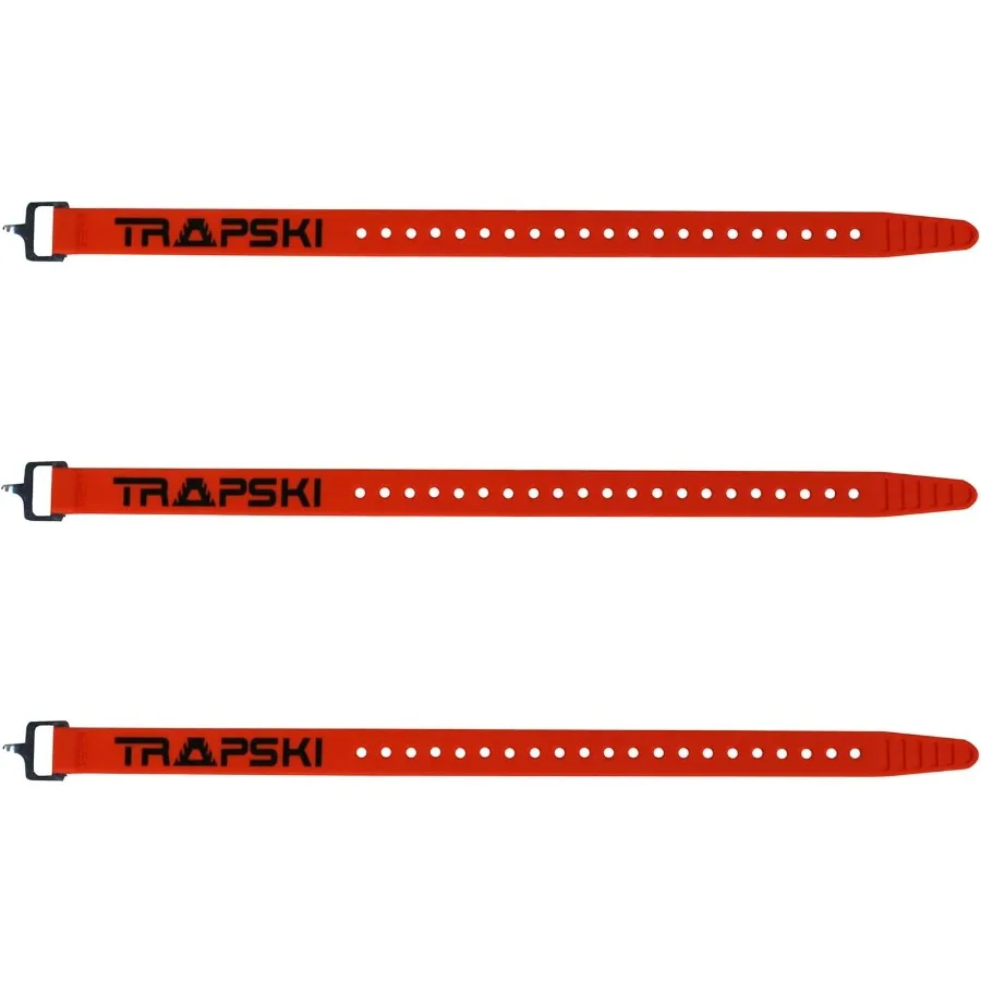 

TRAPSKI Voile 15 Inch Aluminum Buckle Strap Multi-Use Tension Strap for Skis Bikes Cargo Tools Marine and Boating Outdoor Sport