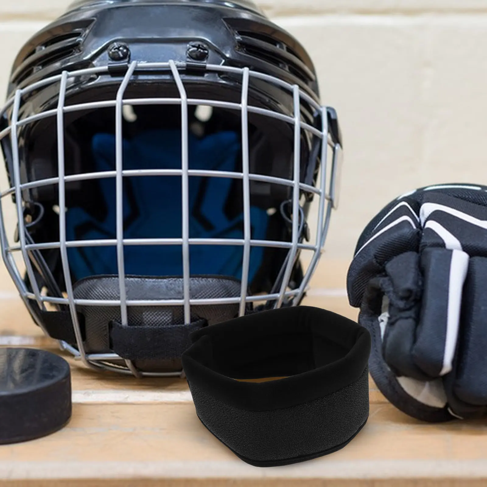 Adjustable Ice Hockey Neck Guard Adult 30-40Cm Cut Resistant Throat Protector Lightweight Neck Collar Protective Gear Winter