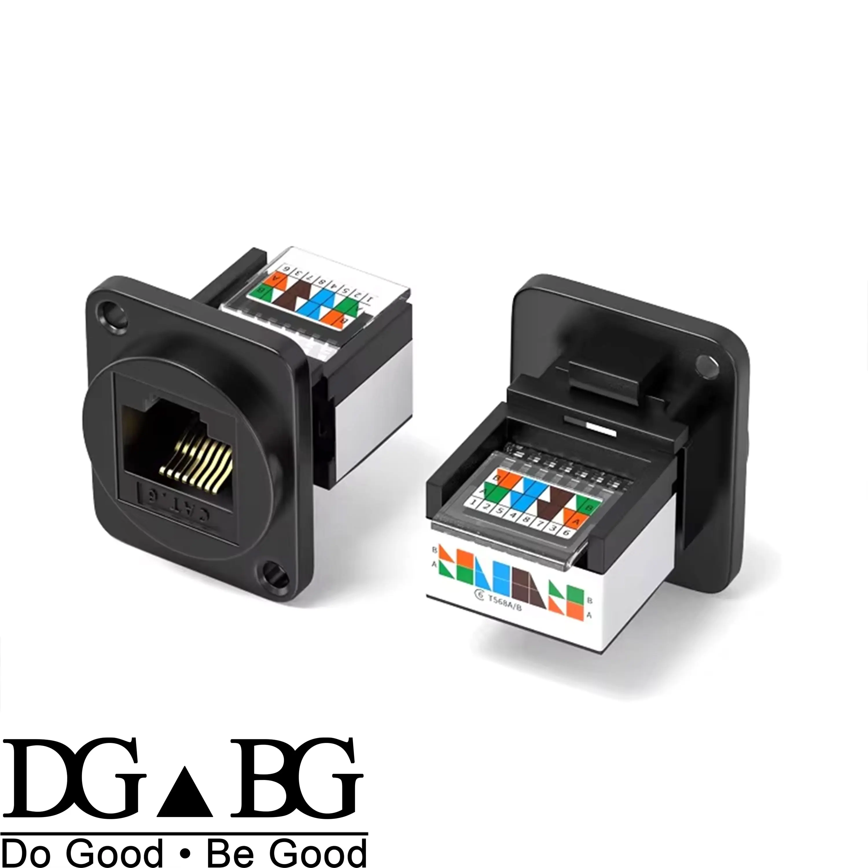 CAT5E RJ45 Network Cable Scoket rj45 Panel Installation Module Shielded Solder-free Network Cable Extender Cat 5 Panel Connector