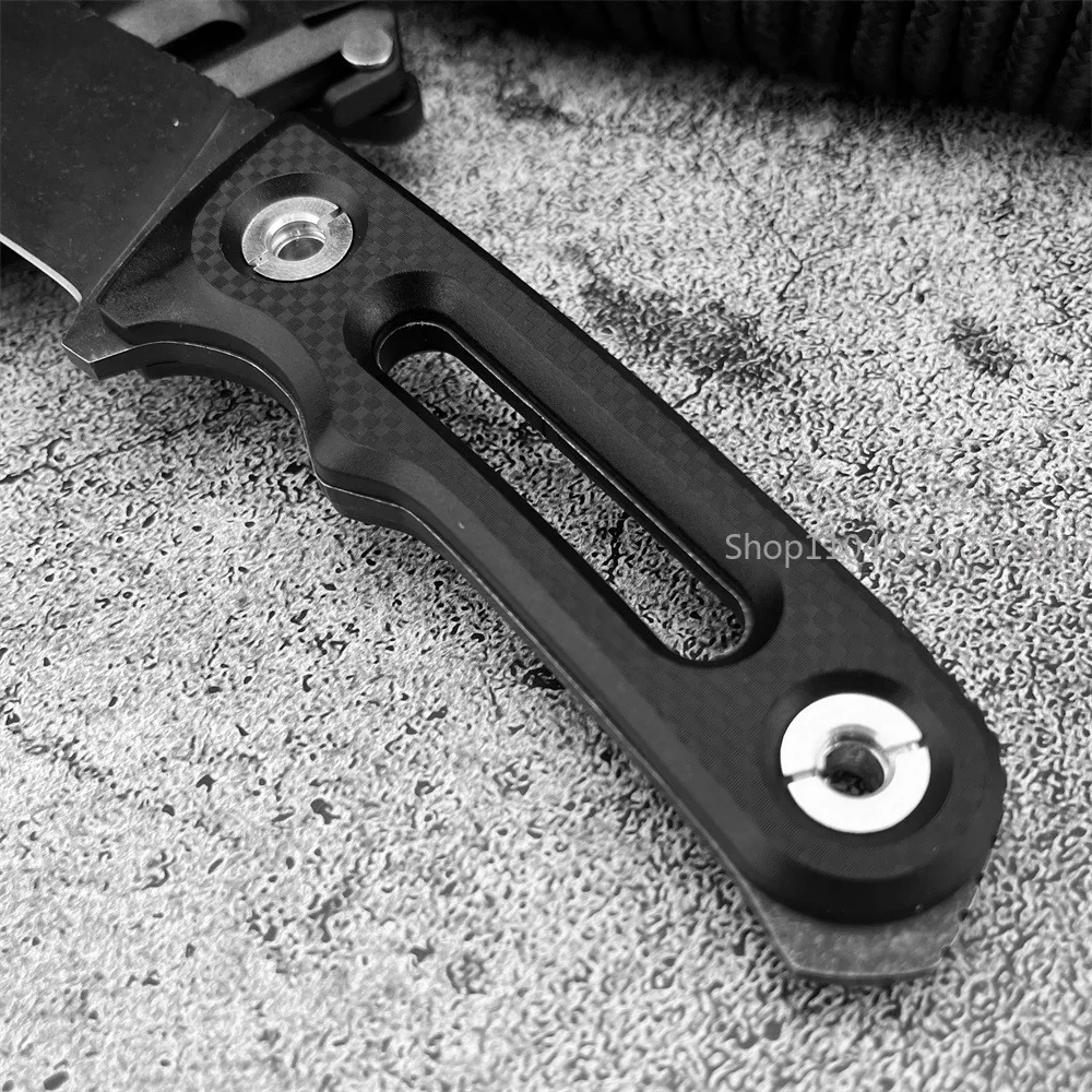 EDC Outdoor Hiking Fixed Blade Knife Stonewashed Fixed Blade ABS Handle with Sheath An Essential Tool for Outdoor Activities view 4