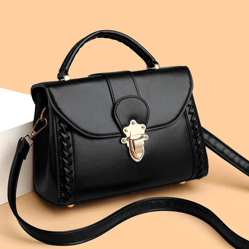 2025 New Trendy High End Western Style Fashion High End Soft Shoulder Bag Simple Handheld Crossbody Women's Small Square Bag