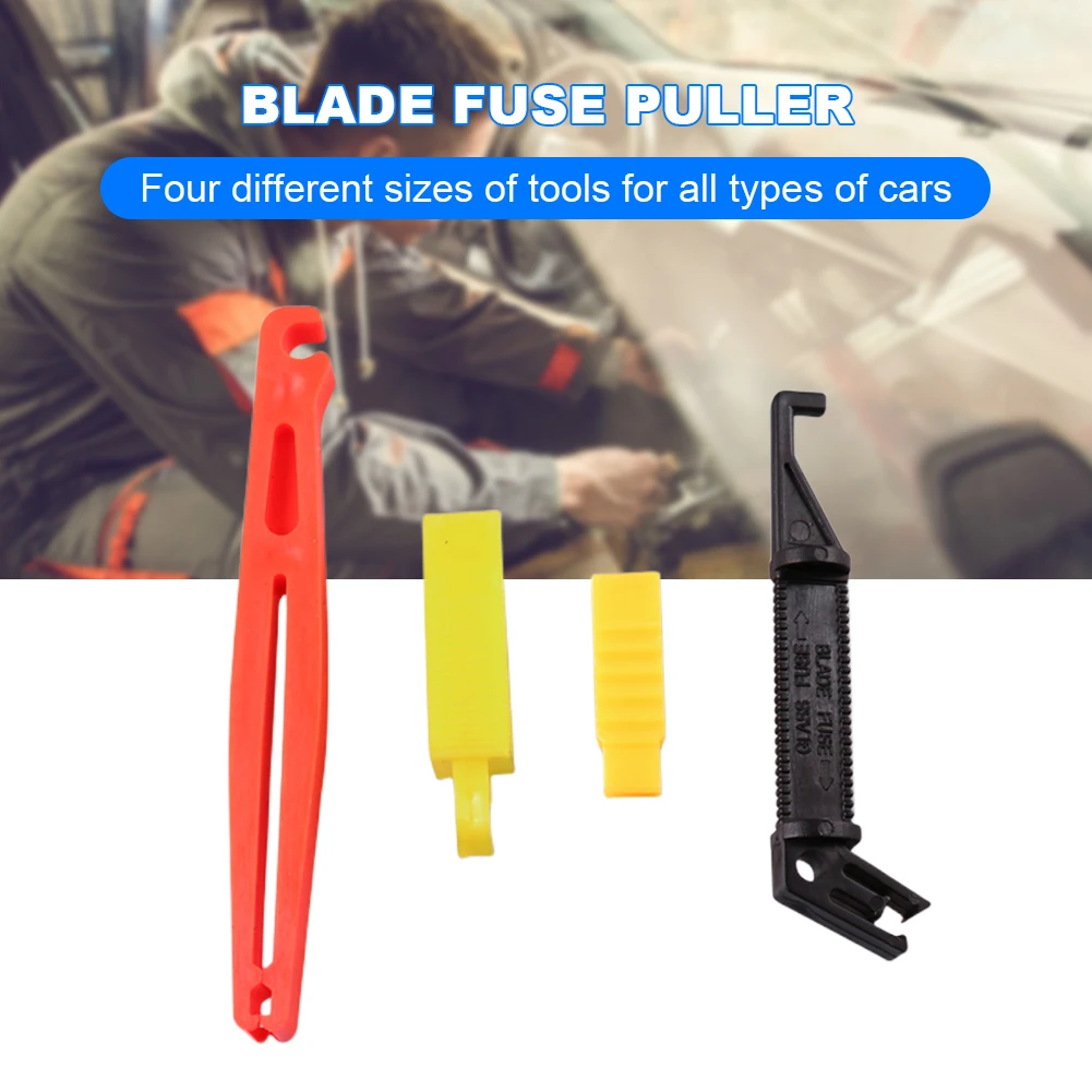 4Pcs Automobile Fuse Clip Car Fuse Extractor Mini Fuse Puller Auto Fuse Plier for Car Fuse Holder Fuse Box Disassembly Tool