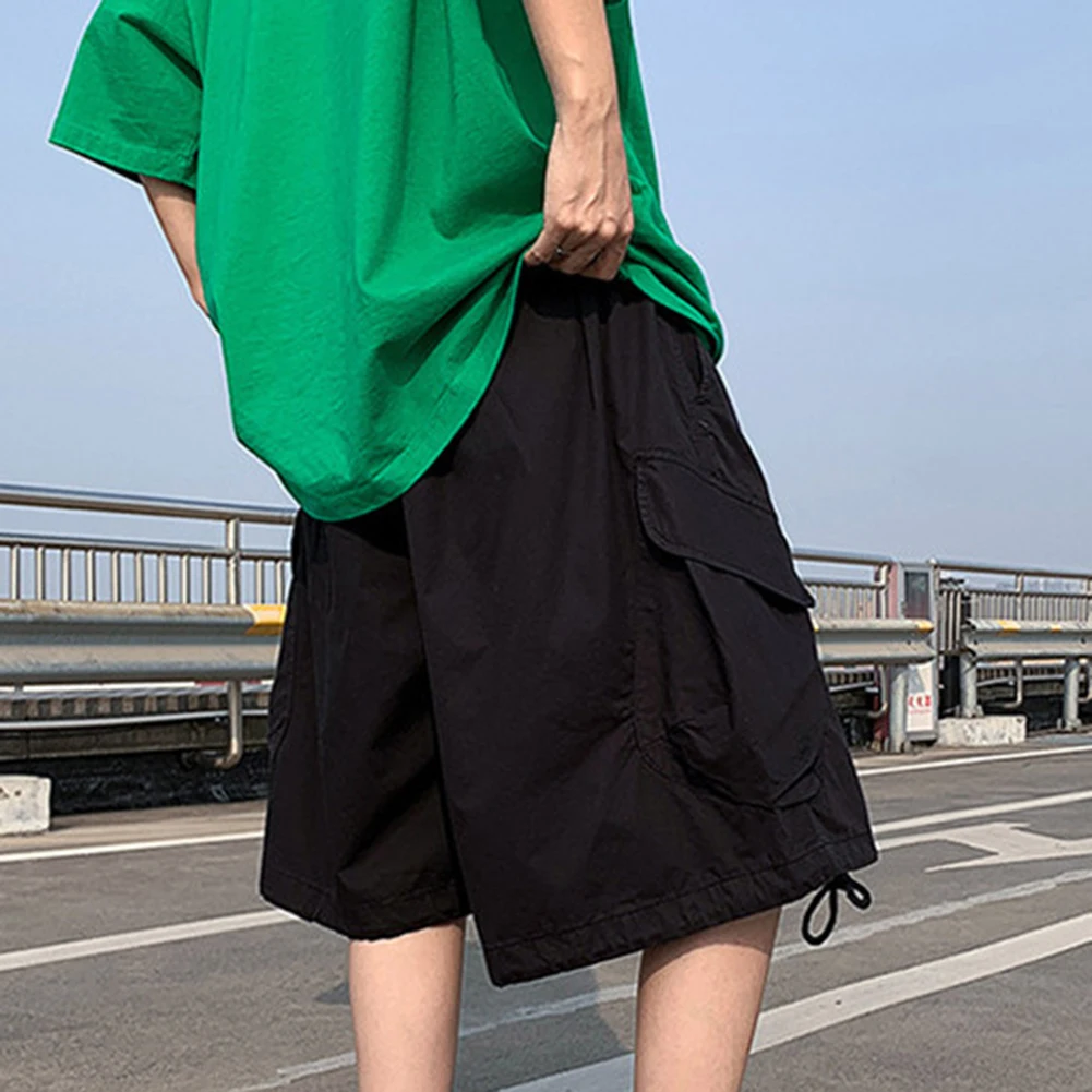 Pantaloncini con tasche grandi Pantaloni casual alla moda Leggeramente elasticità elasticizzata Nuovissima condizione Pantaloncini cargo comodi da indossare ogni giorno