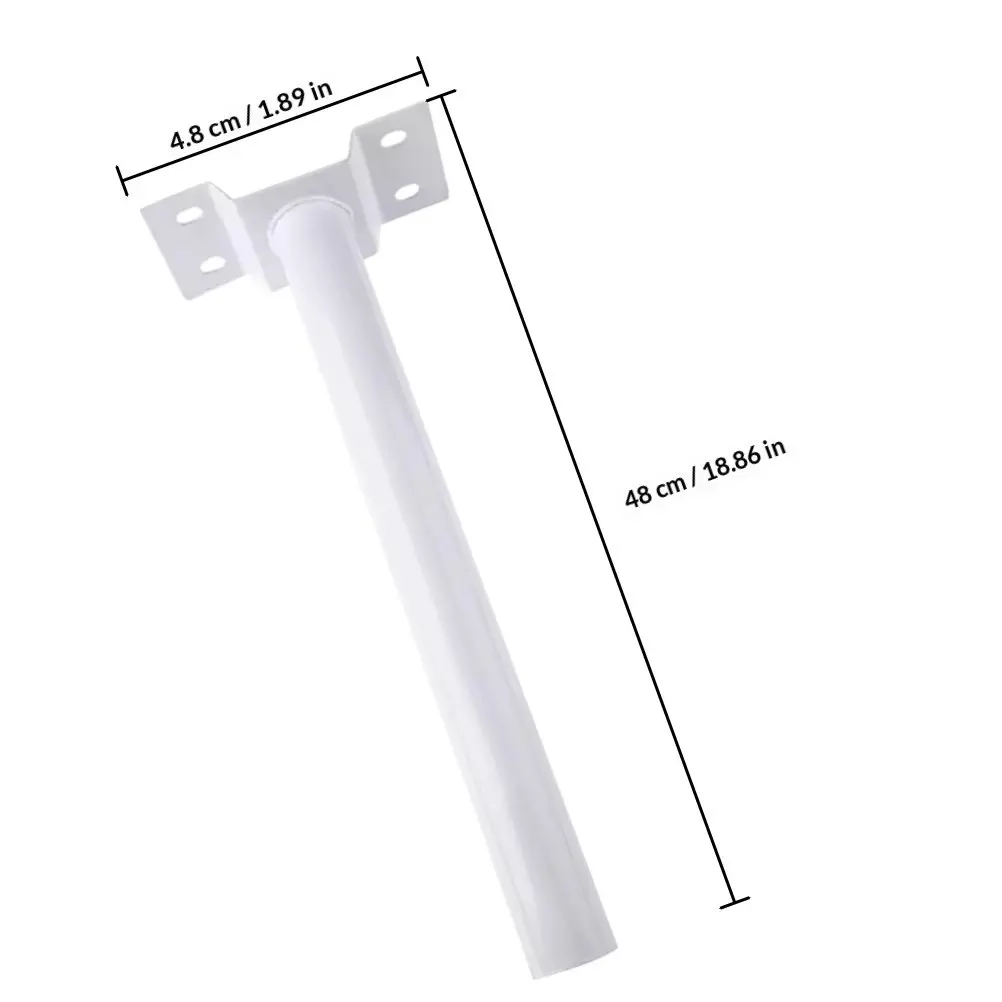 1Set Street Lamp Mounting Arm Solar Light Fixing Bracket for Outdoor Light Pole Wall Decoration Flag Antenna DIY Lamp Accessory