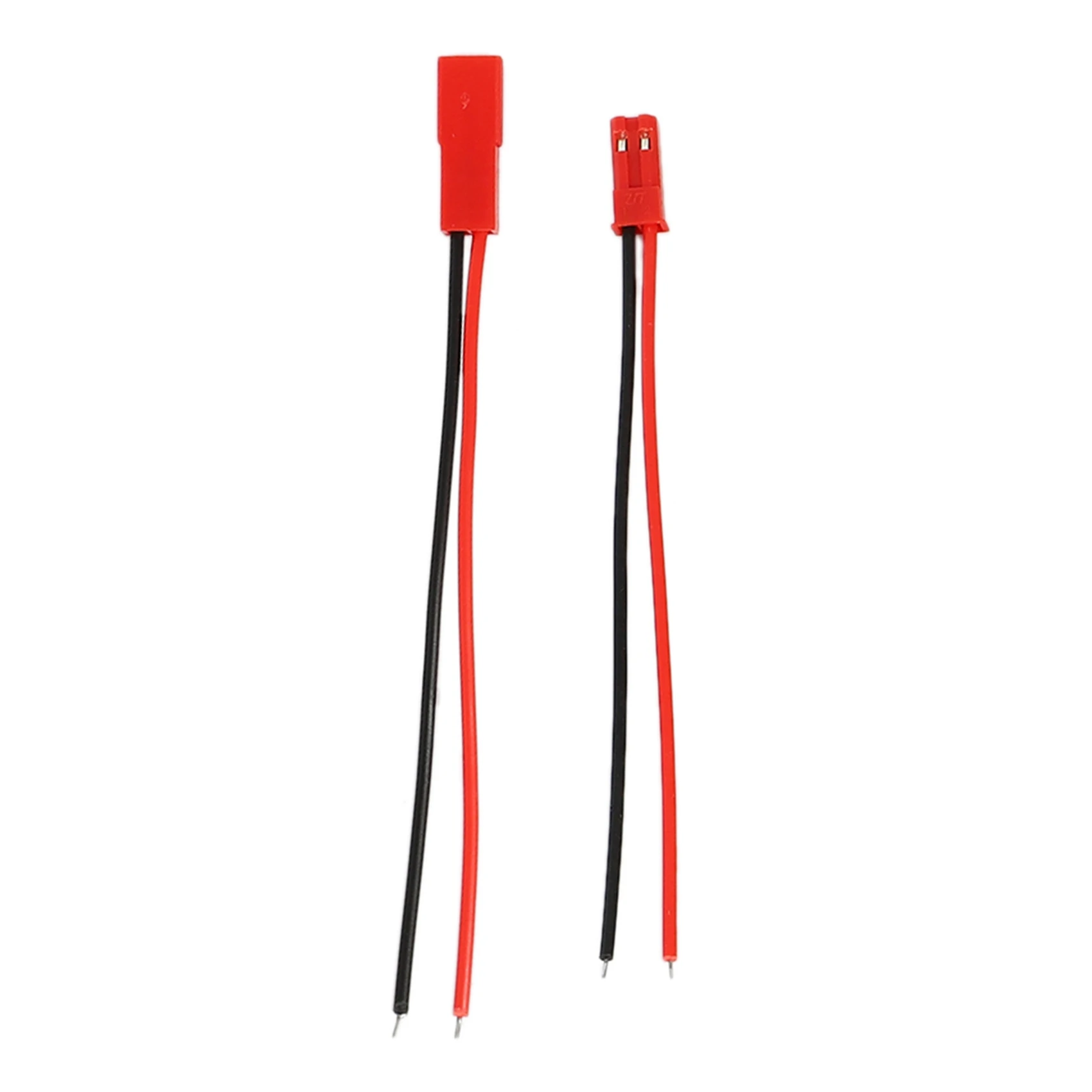 10 paia connettore presa JST a 2 Pin da M a F cavo da 110mm rosso nero