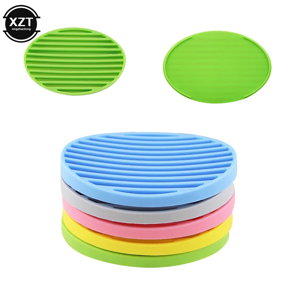 Soap Dishes Silicone Flexible Soap Dishes Holder Bathroom Soap Box Plate Tray Shower Sponge Shelf Drain Non-slip Bath Storage