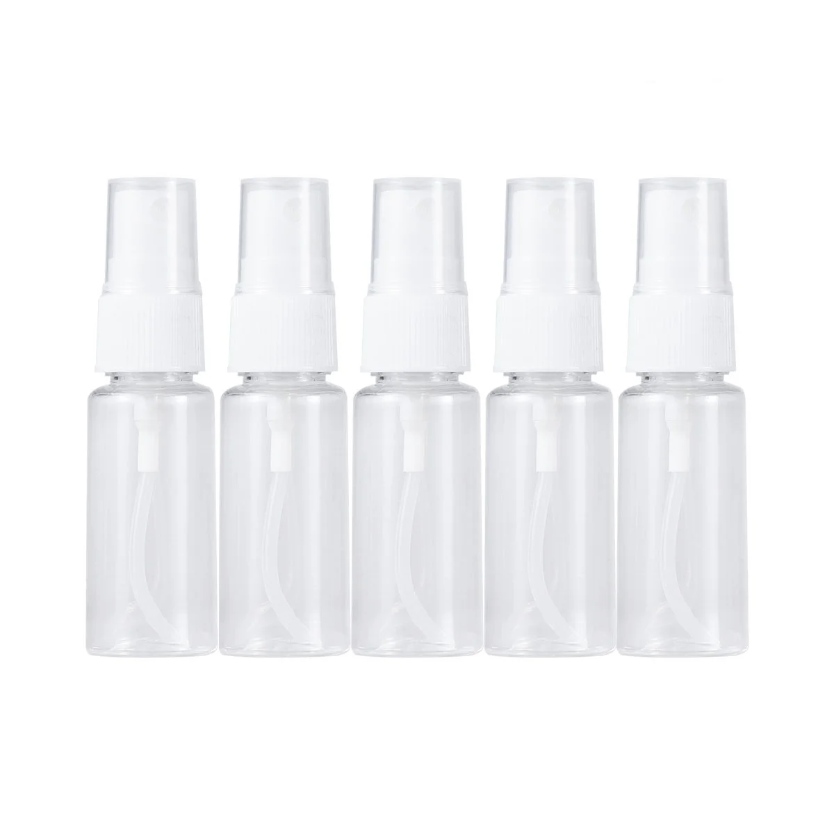 

100 Pcs Plastic Dispenser Bottles Pump Dispenser Reusable Empty Bottles Refillable Traveler Containers (20ml)